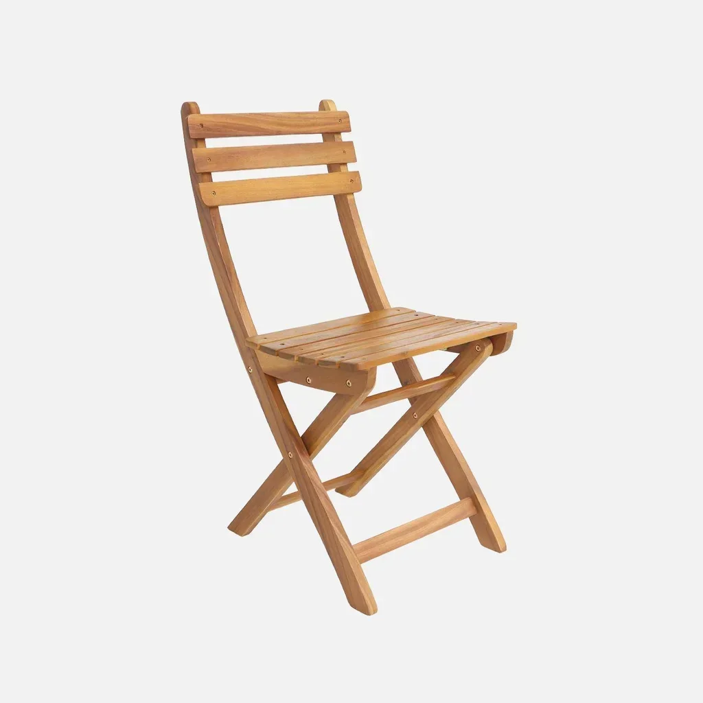 Ensemble table jardin bois acacia 160 cm 8 places coins arrondis extérieur