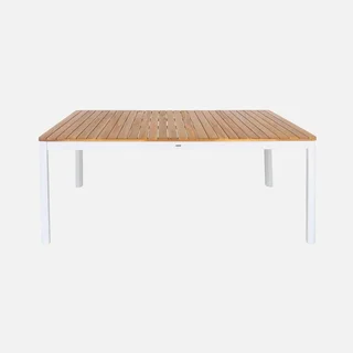 Ensemble table jardin acacia 160 cm 8 places extérieur