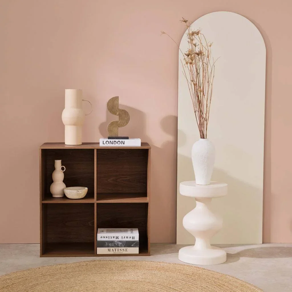 Étagère bibliothèque 4 casiers bois style scandinave modulable Kompo