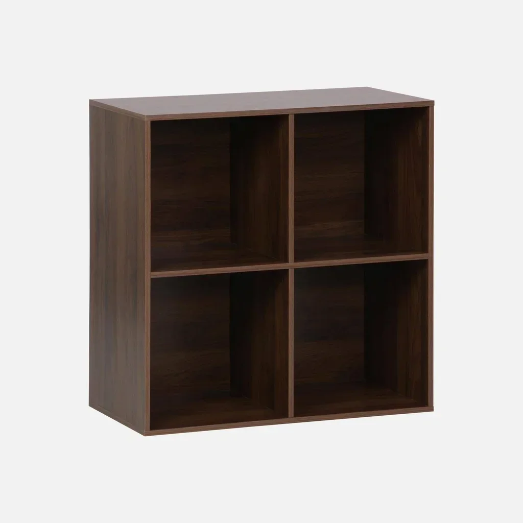 Étagère bibliothèque 4 casiers bois style scandinave modulable Kompo