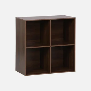 Étagère bibliothèque 4 casiers bois style scandinave modulable Kompo