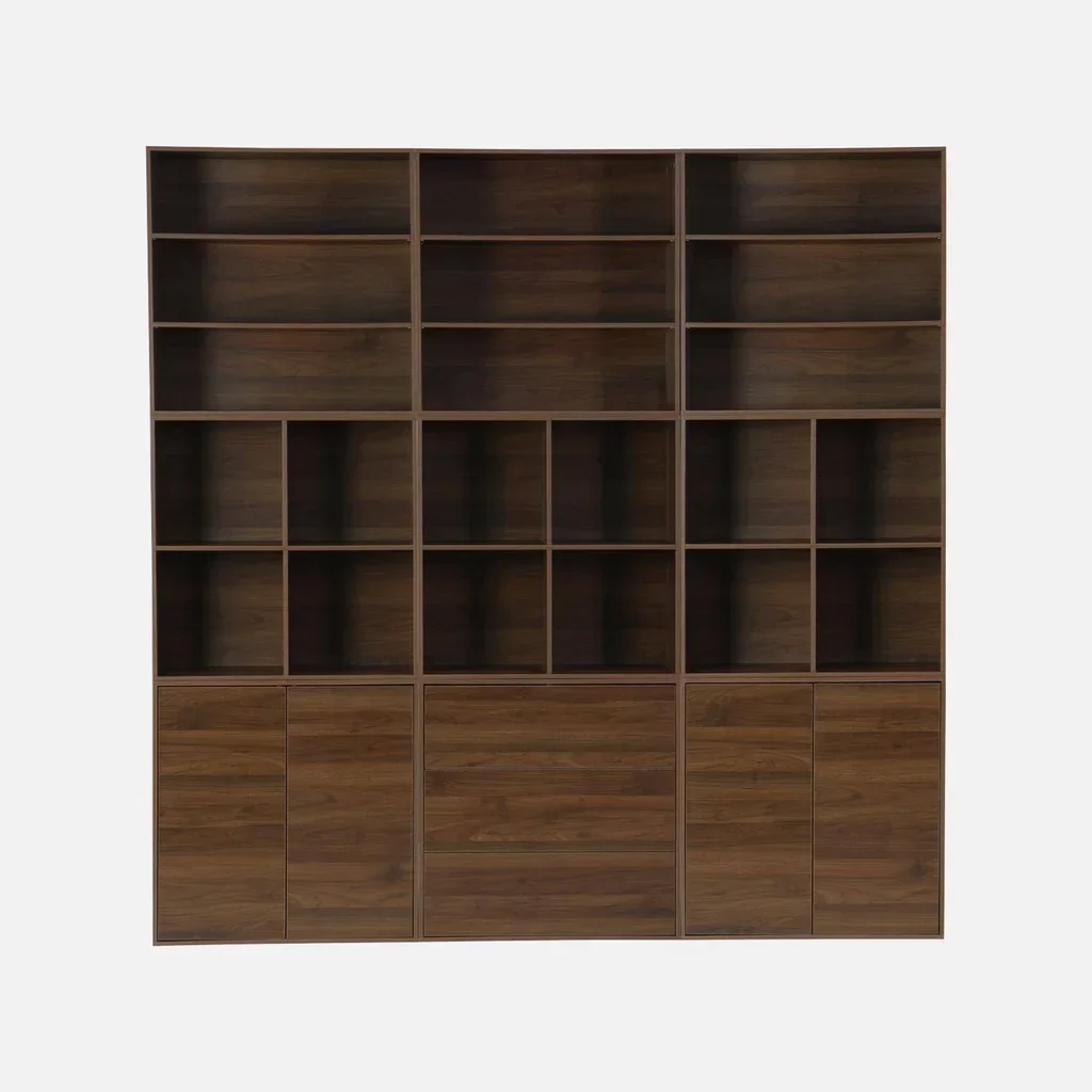 Étagère bibliothèque 4 casiers bois style scandinave modulable Kompo