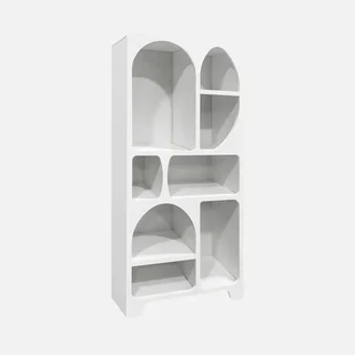 Estante Modular 8 Nichos Madeira Natural Estilo Orgânico Thessa