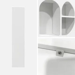 Estante Modular 8 Nichos Madeira Natural Estilo Orgânico Thessa