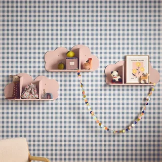 Étagère murale nuage chambre bébé enfant set 3 pièces design
