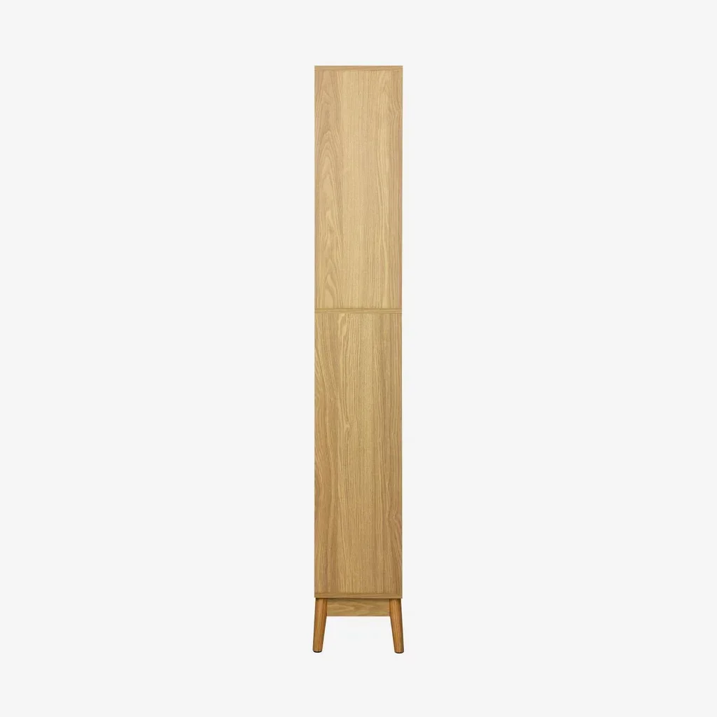Vintage wooden bathroom column shelf Nepal Scandinavian style