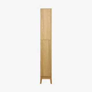 Vintage wooden bathroom column shelf Nepal Scandinavian style