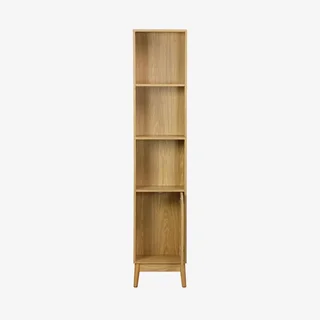 Vintage wooden bathroom column shelf Nepal Scandinavian style