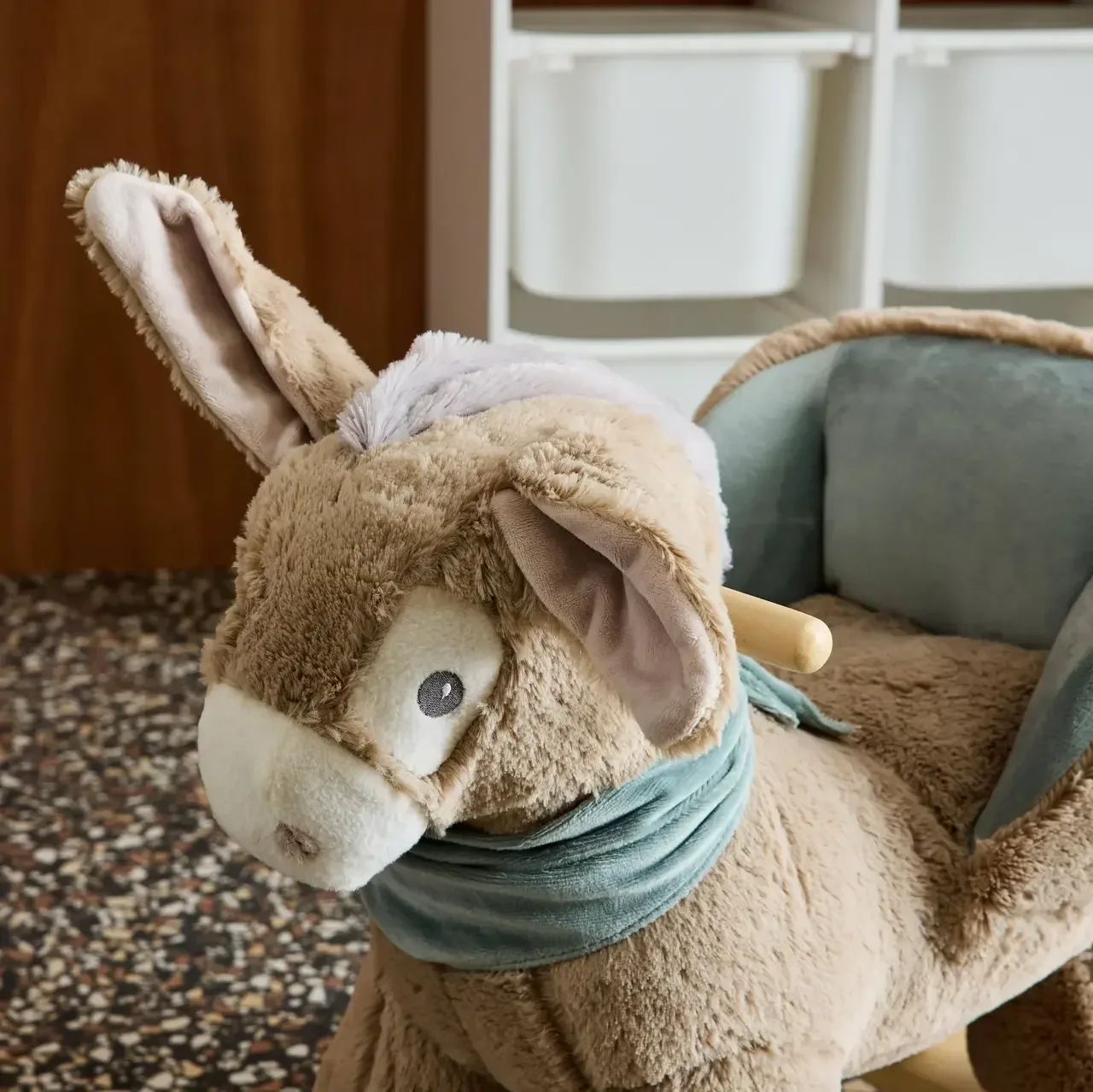 Fauteuil à bascule âne pour enfant dès 12 mois confort sécurité