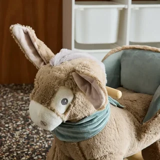 Fauteuil à bascule âne pour enfant dès 12 mois confort sécurité