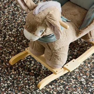 Fauteuil à bascule âne pour enfant dès 12 mois confort sécurité
