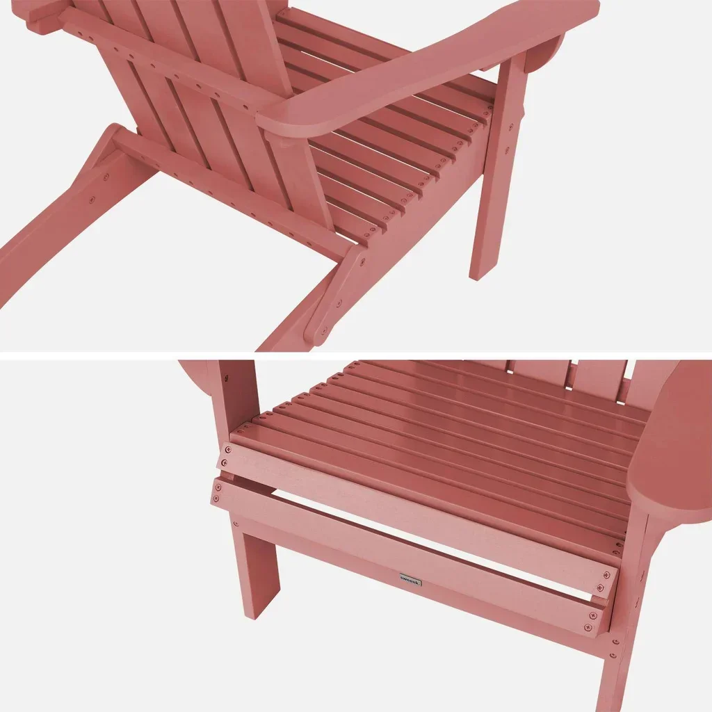 Fauteuil Adirondack bois acacia extérieur vintage Kerina