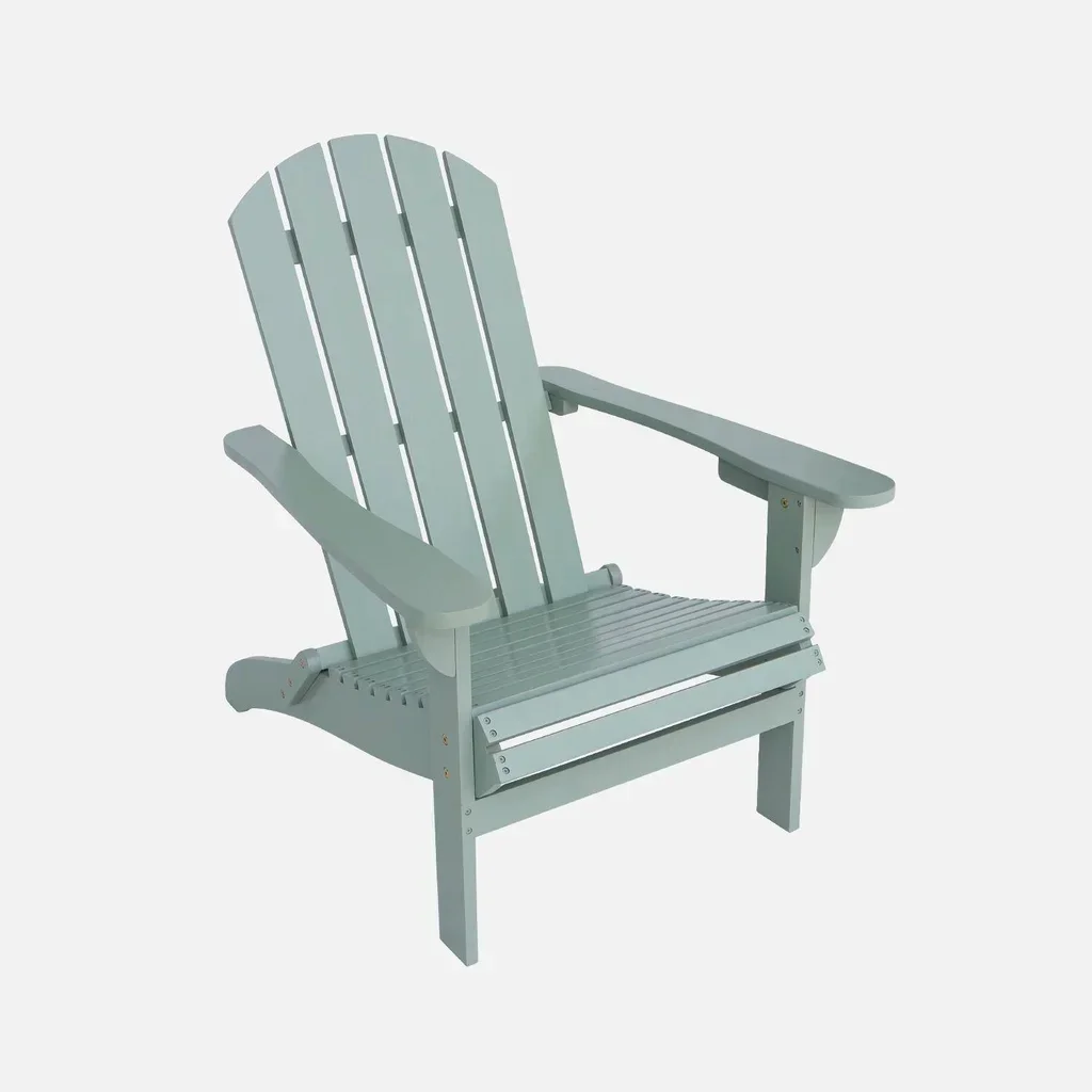 Fauteuil Adirondack bois acacia terrasse jardin vintage Kerina