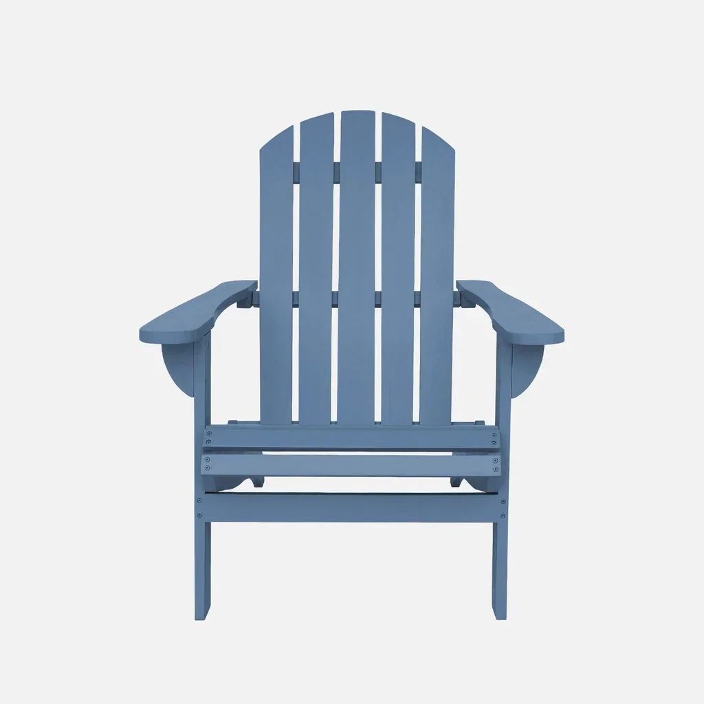 Fauteuil Adirondack Kerina bois acacia extérieur vintage avec accoudoirs