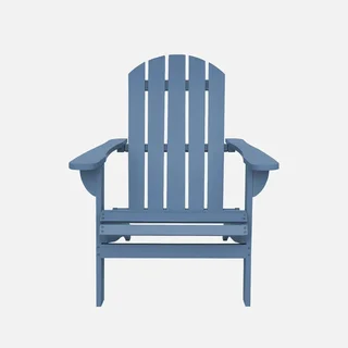 Fauteuil Adirondack Kerina bois acacia extérieur vintage avec accoudoirs