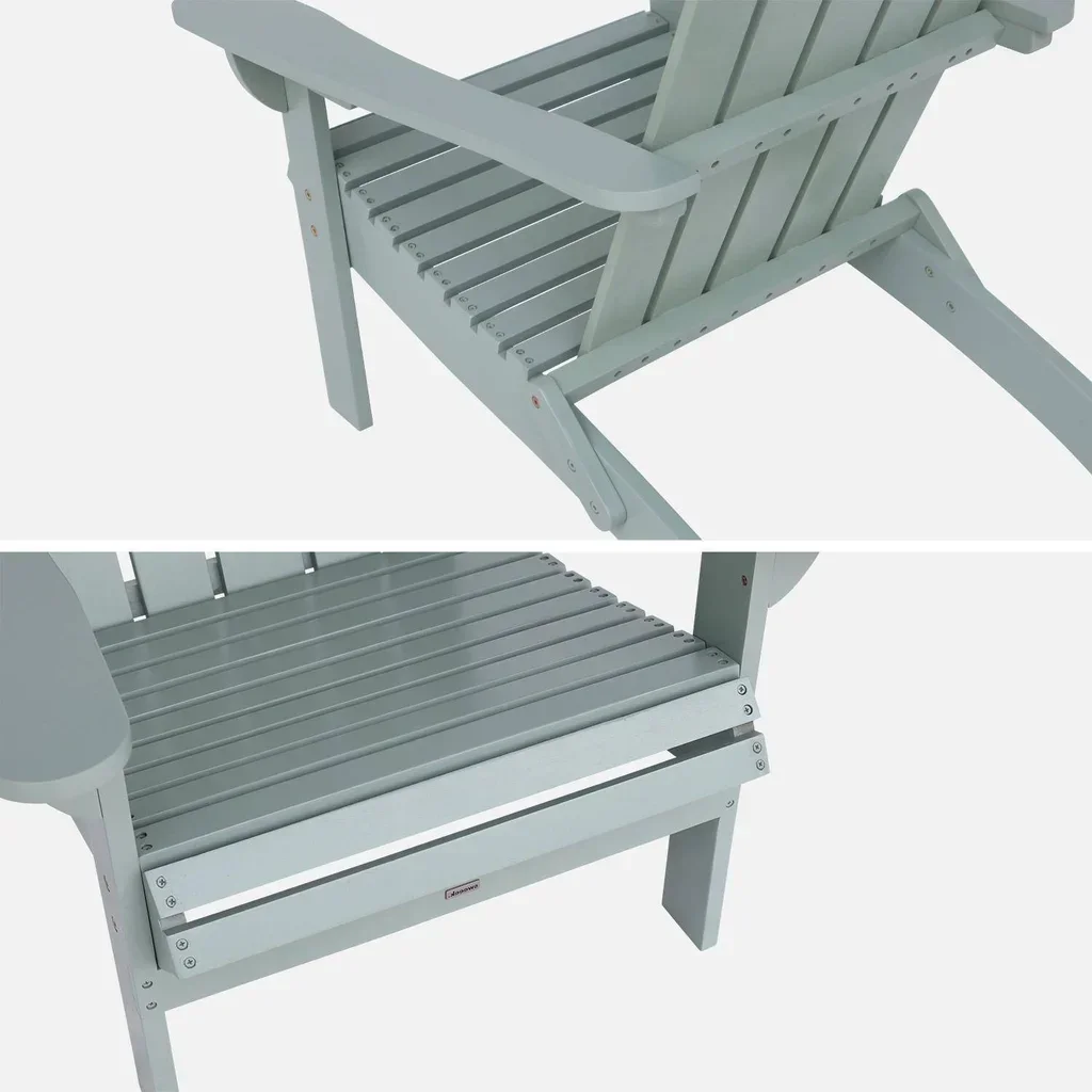 Fauteuil Adirondack bois acacia terrasse jardin vintage Kerina
