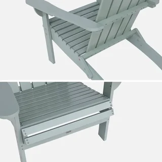 Fauteuil Adirondack bois acacia terrasse jardin vintage Kerina