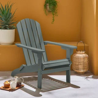 Fauteuil Adirondack bois acacia extérieur vintage Kerina