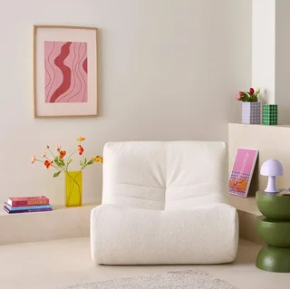 Poltrona Bouclé Strutturata Cocooning 1 Posto
