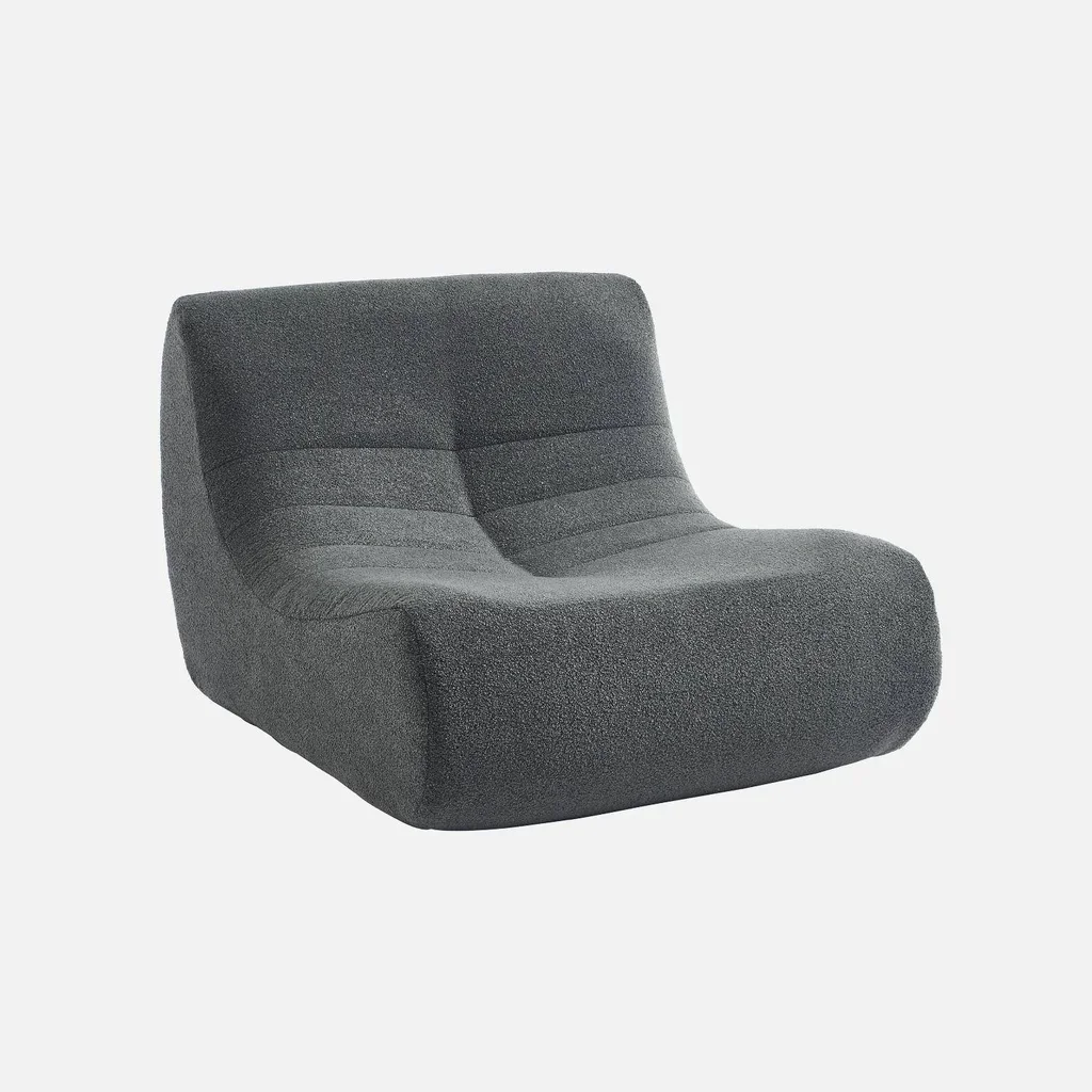 Poltrona Relax 1 Posto Bouclé Texture - Comfort Avvolgente Design Contemporaneo