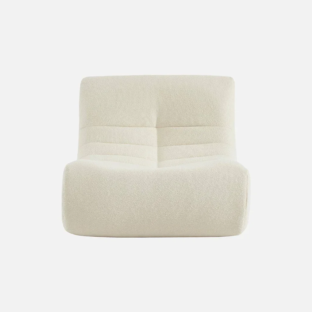 Poltrona Bouclé Strutturata Cocooning 1 Posto