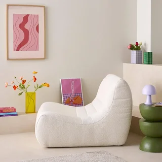 Poltrona Bouclé Strutturata Cocooning 1 Posto