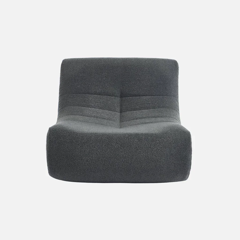 Poltrona Relax 1 Posto Bouclé Texture - Comfort Avvolgente Design Contemporaneo