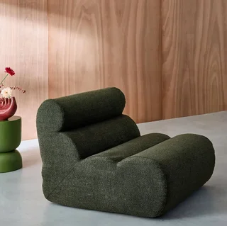 Fauteuil chauffeuse Nova 1 place bouclette texturée cosy