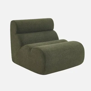 Fauteuil chauffeuse Nova 1 place bouclette texturée cosy