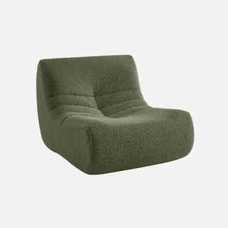 Poltrona Sokol Tecido Efeito Alpaca 1 Lugar Confortável Sala de Estar