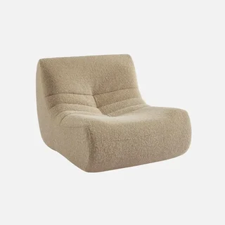 Poltrona Sokol Tecido Efeito Alpaca 1 Lugar Conforto