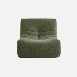 Poltrona Sokol Tecido Efeito Alpaca 1 Lugar Confortável Sala de Estar