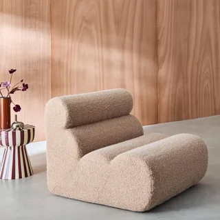 Poltrona 1 posto tessuto effetto alpaca Nova morbida confortevole