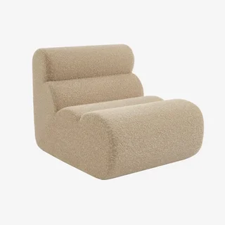 Poltrona 1 posto tessuto effetto alpaca Nova morbida confortevole