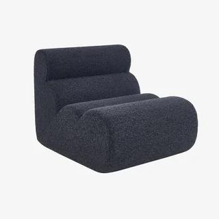 Poltrona monoposto tessuto effetto alpaca Nova comfort