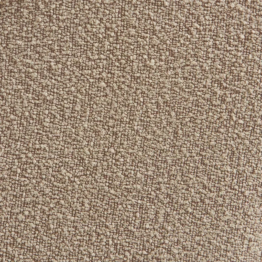 Fauteuil chauffeuse 2 places Boni en tissu bouclette texturé beige