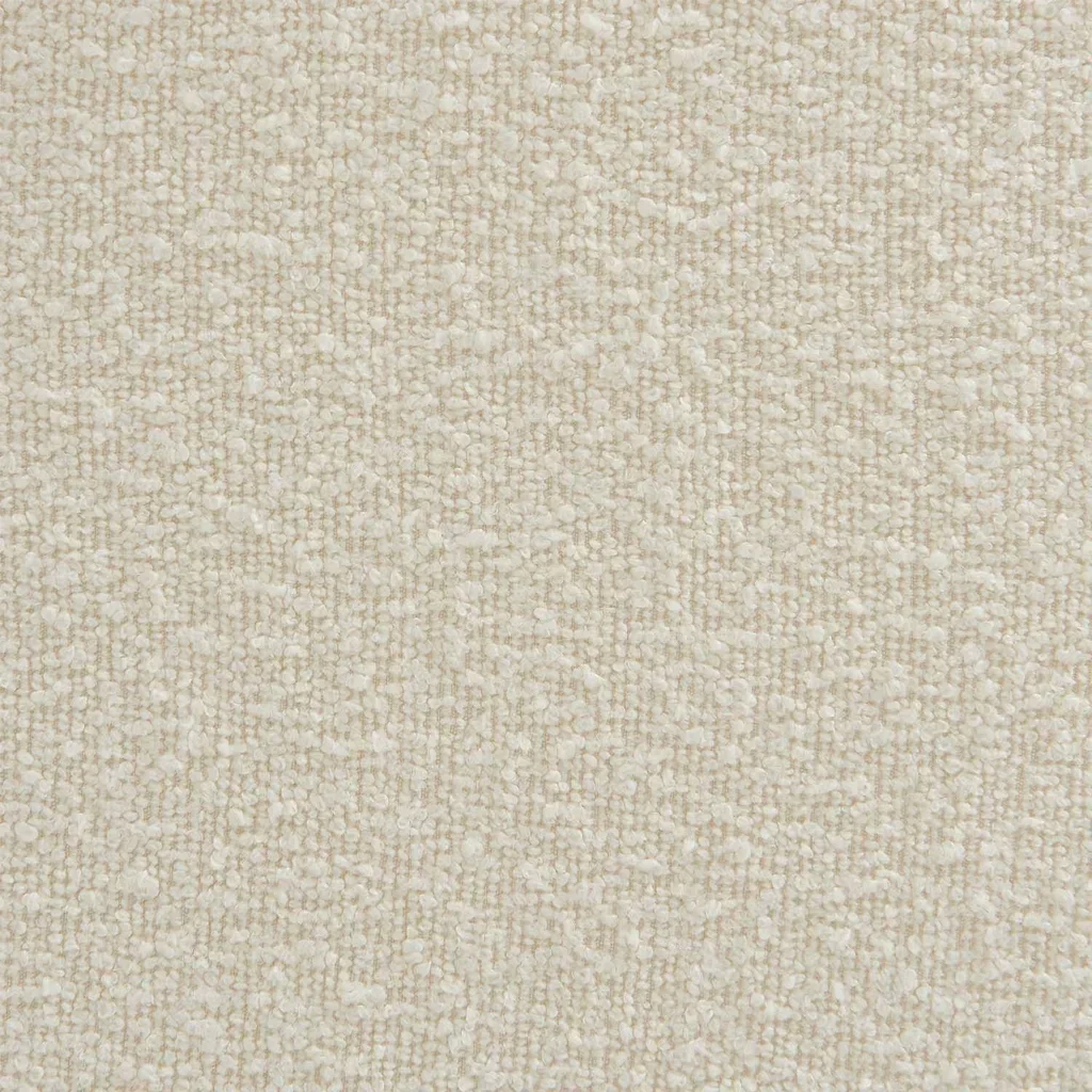 Fauteuil chauffeuse 2 places Boni en tissu bouclette texturé gris