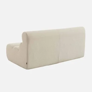 Fauteuil chauffeuse 2 places tissu bouclette texturé Nova