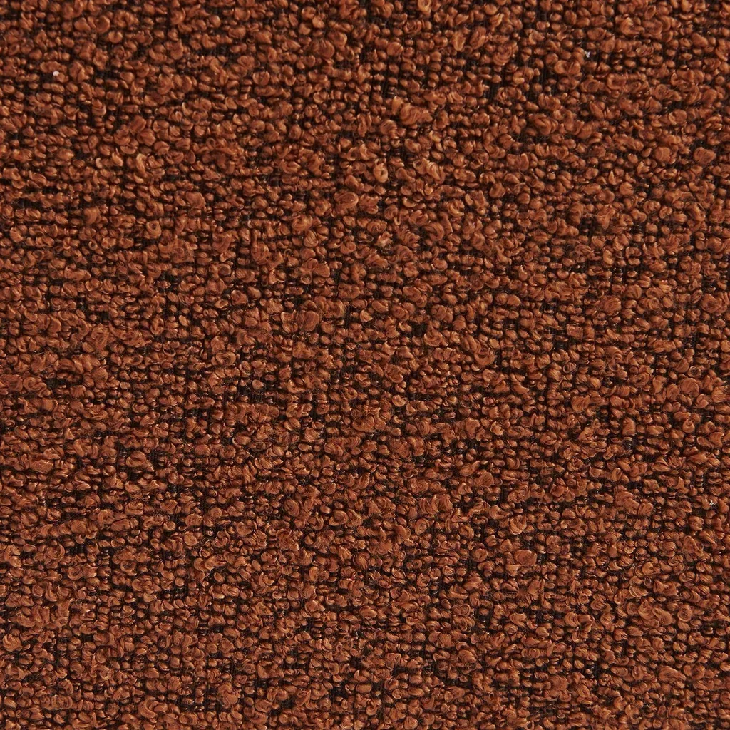 Fauteuil chauffeuse Boni bouclette texturée avec repose-pieds assorti