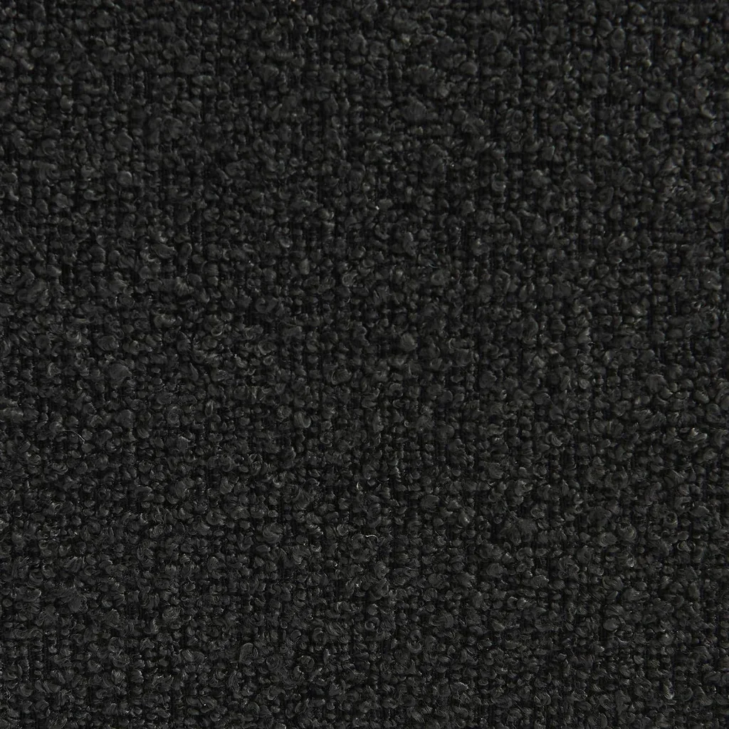 Fauteuil chauffeuse Boni bouclette texturée avec repose-pieds assorti
