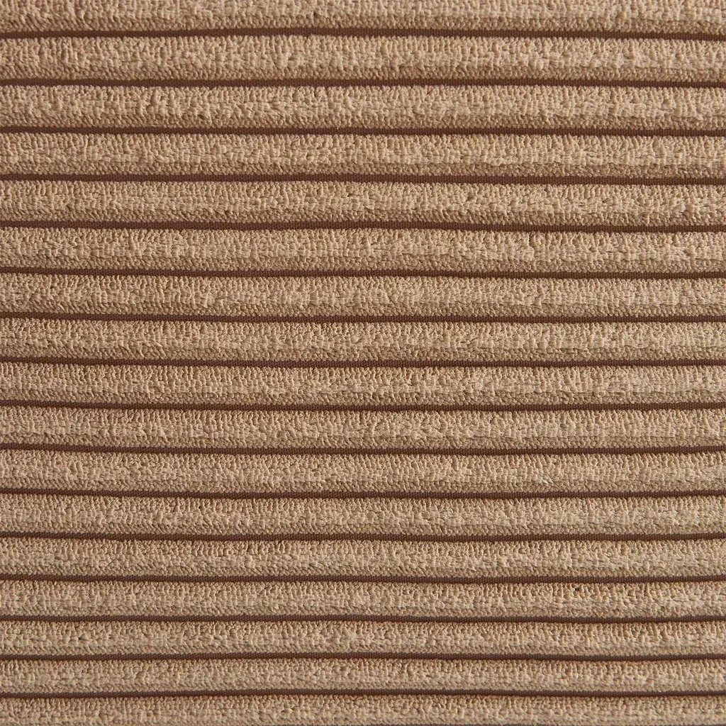 Fauteuil d'angle velours côtelé une place Sokol modulable salon cosy