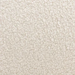 Fauteuil scandinave arrondi bois hévéa bouclette crème Amelie