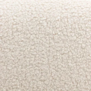 Fauteuil scandinave bois hévéa bouclette crème - Antoine