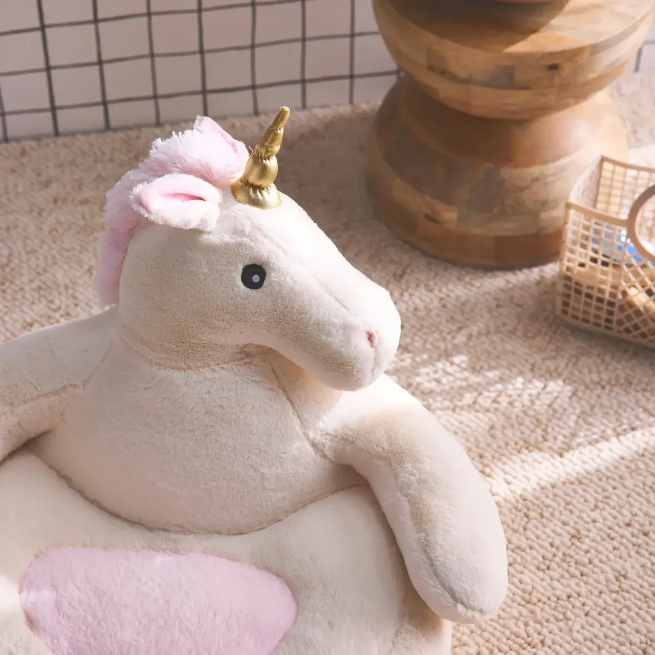 Fauteuil enfant licorne doux et confortable pour chambre