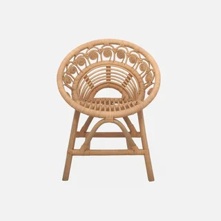 Children's Rattan Armchair Bohemian Vintage Natural Style Ages 2-7