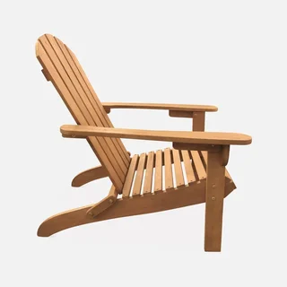Fauteuil Adirondack bois eucalyptus terrasse jardin vintage