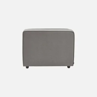 Sillón modular tela impermeable 1 plaza gris jaspeado salón