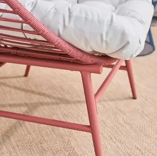 Outdoor egg chair steel resin terracotta contemporary design terrace garden