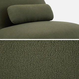 Sillón Giratorio 360° Bouclé Texturizado Gris Spino