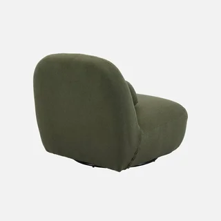 Sillón Giratorio 360° Bouclé Texturizado Gris Spino